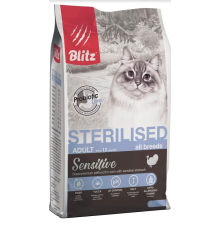 BLITZ STERILISED CATS TURKEY для стерил. кошек с Индейкой 2кг 542