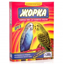 ЖОРКА кормовая смесь для волнистых попугаев ОРЕХ 500г, 1*14