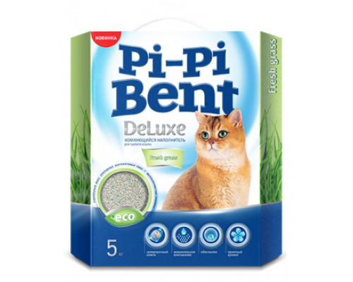 Наполнитель комкующийся Pi-Pi Bent Deluxe Magic white коробка 5л 1*4