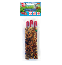 Seven Seeds ЭКОНОМ палочки для грызунов ассорти орехи, фрукты овощи 3шт 75г, 1*40