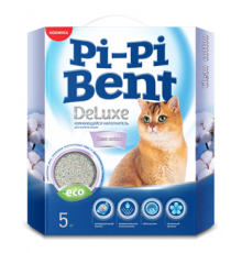 Наполнитель комк. Pi-Pi Bent Deluxe Clean cotton коробка 5кг, 1*4