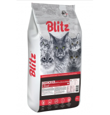 BLITZ ADULT CATS CHICKEN сухой корм для взрослых кошек с курицей 10кг