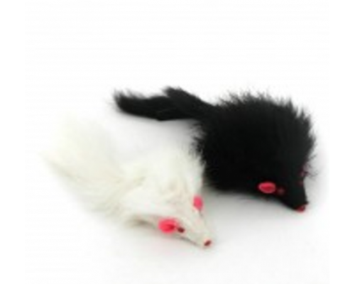 ЧК СТ14059-М Игрушка для кошек «Мышь»  6,4 см натуральный мех