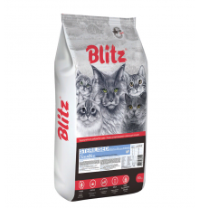 BLITZ STERILISED CATS TURKEY Sensitive для стерил. кошек с Индейкой 10 кг