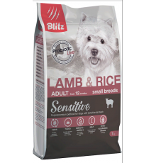 BLITZ ADULT SMALL Breeds Lamb&Rice корм д/собак мелк.пород ягненок и рис 7 кг
