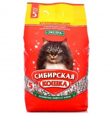 наполн. Сибирская Кошка Экстра 3л для длинношерстных впит. 1*4