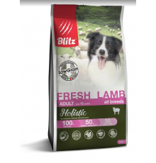 BLITZ ADULT FRESH LAMB низкозерновой корм для взр. собак Свежий Ягненок 0,5 кг