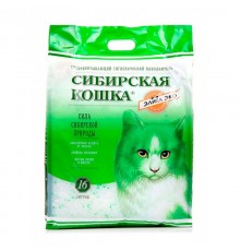 наполн. Сибирская кошка Элита ЭКО 16л (зеленые гранулы) 1*2