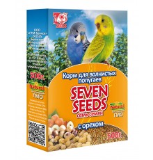 Seven Seeds Корм для волнистых попугаев с орехом 500г, 1*16
