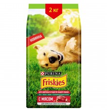 Фрискис корм сух. для собак с мясом 2кг, 1*6