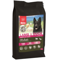 BLITZ ADULT LAMB & DUCK беззерновой корм для взр. собак Ягненок&Утка 1,5 кг