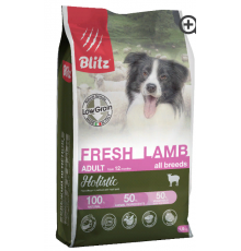 BLITZ ADULT FRESH LAMB низкозерновой корм для взр. собак Свежий Ягненок 1,5 кг